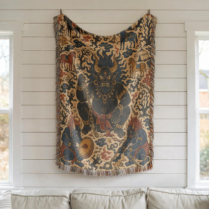 Asian Demon Tapestry