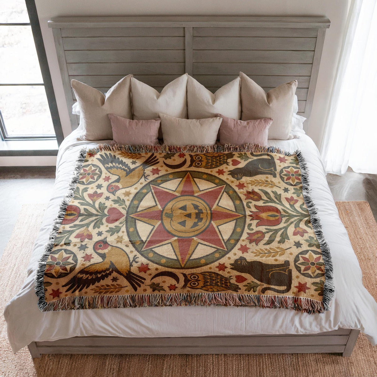Halloween Hex Sign Tapestry