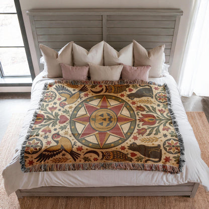 Halloween Hex Sign Tapestry