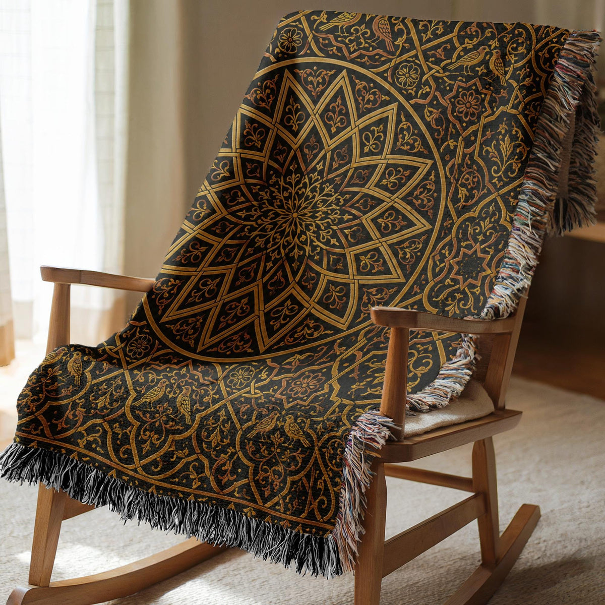 Spanish Tile Woven Blanket
