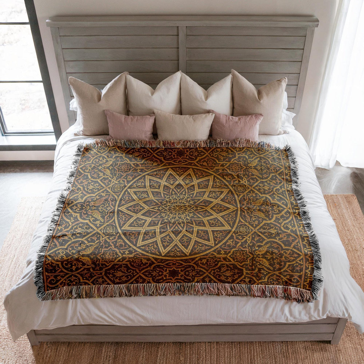 Spanish Tile Woven Blanket