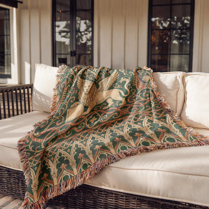 Venetian Lion Woven Blanket