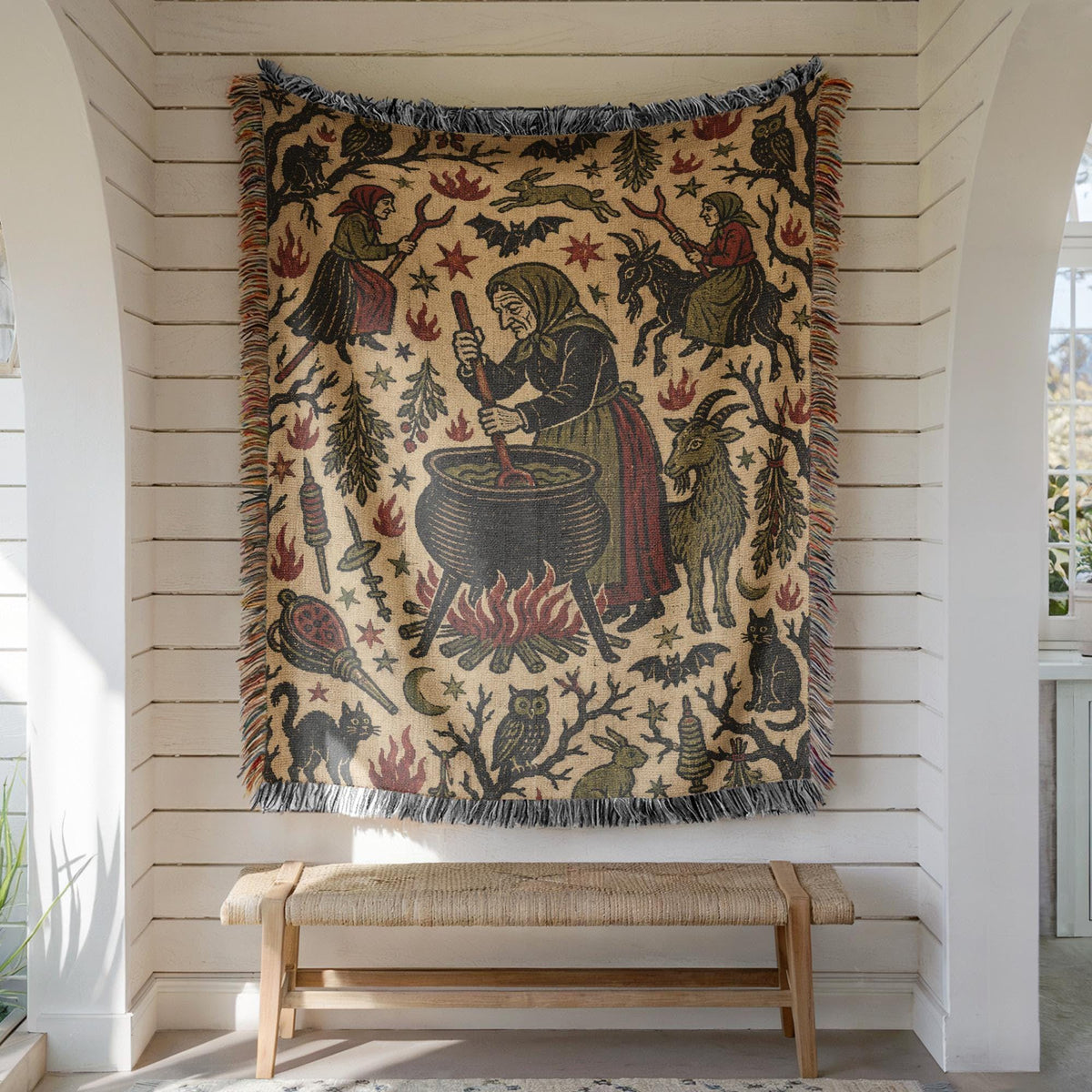 Halloween Witch Tapestry