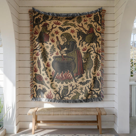 Halloween Witch Tapestry