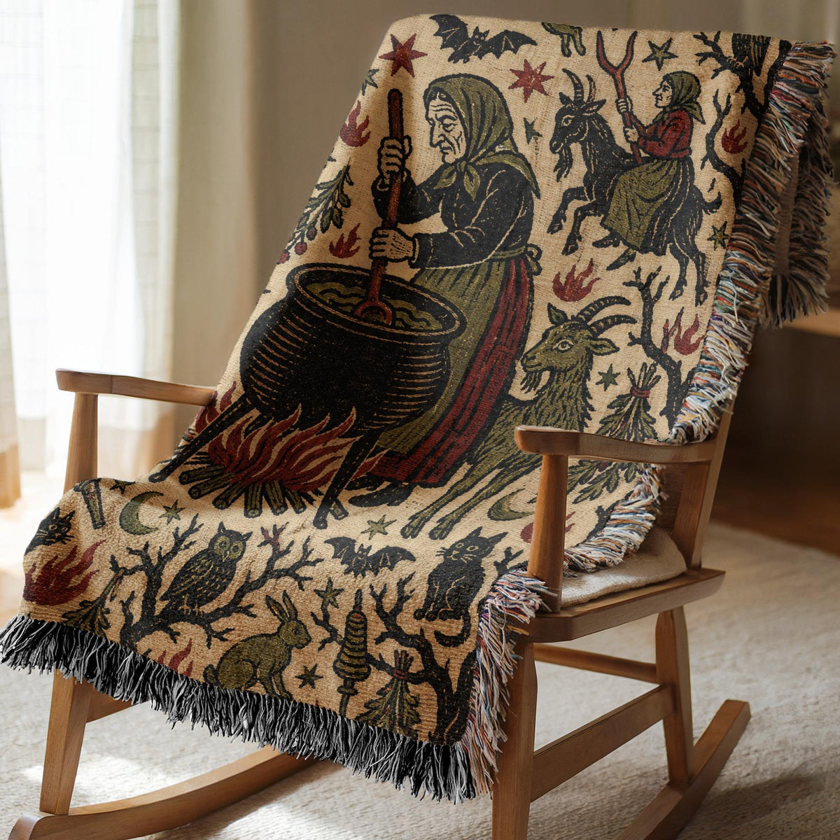 Halloween Witch Tapestry