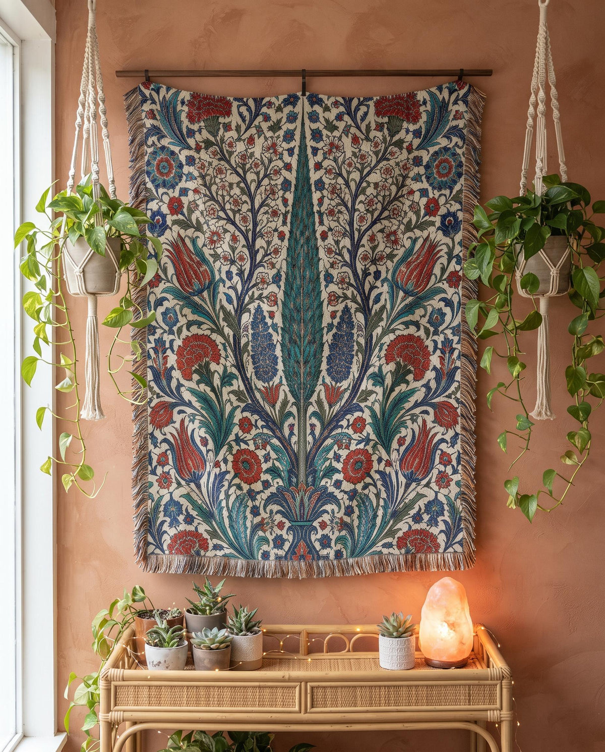 Iznik Woven Blanket