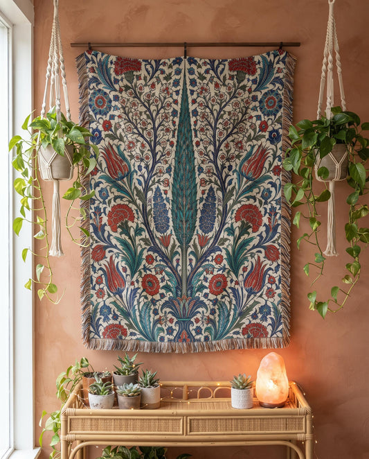 Iznik Woven Blanket