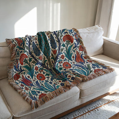 Iznik Woven Blanket