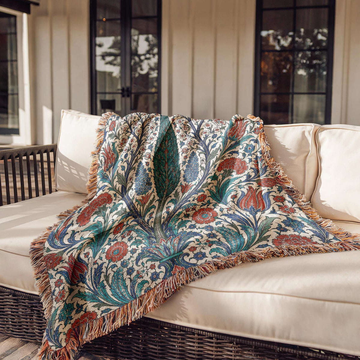 Iznik Woven Blanket