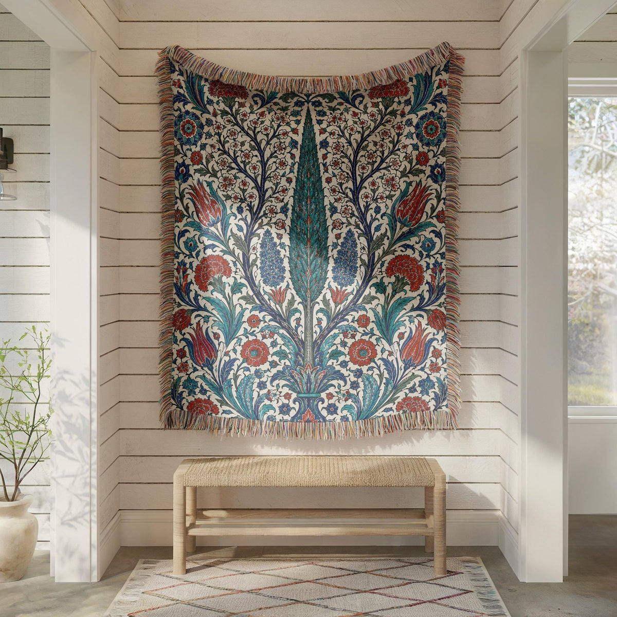Iznik Woven Blanket