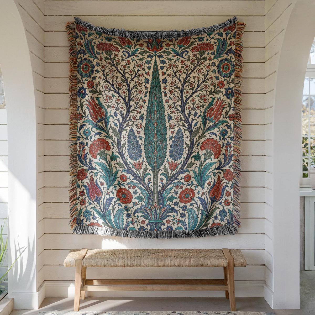 Iznik Woven Blanket