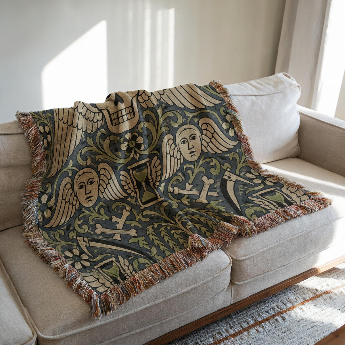 Gothic Skull Tapestry