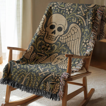 Gothic Skull Tapestry