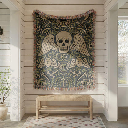 Gothic Skull Tapestry