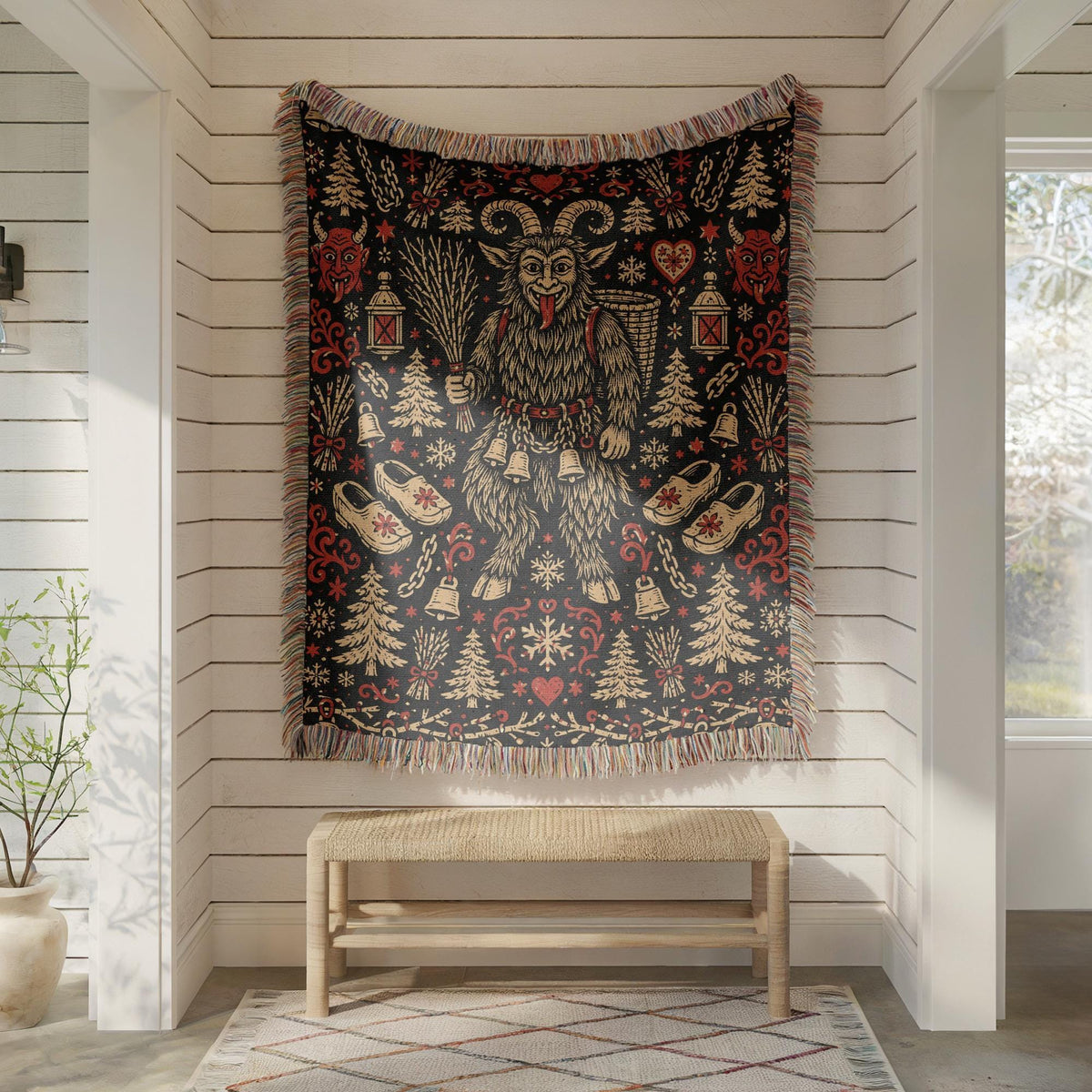 Krampus Woven Blanket