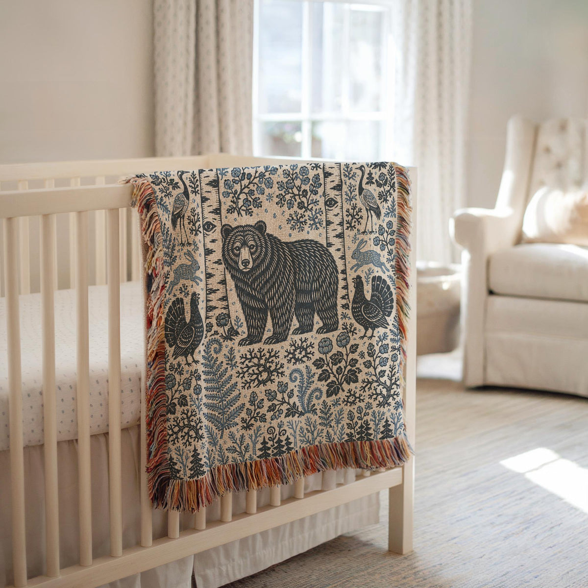 Bear Woven Blanket