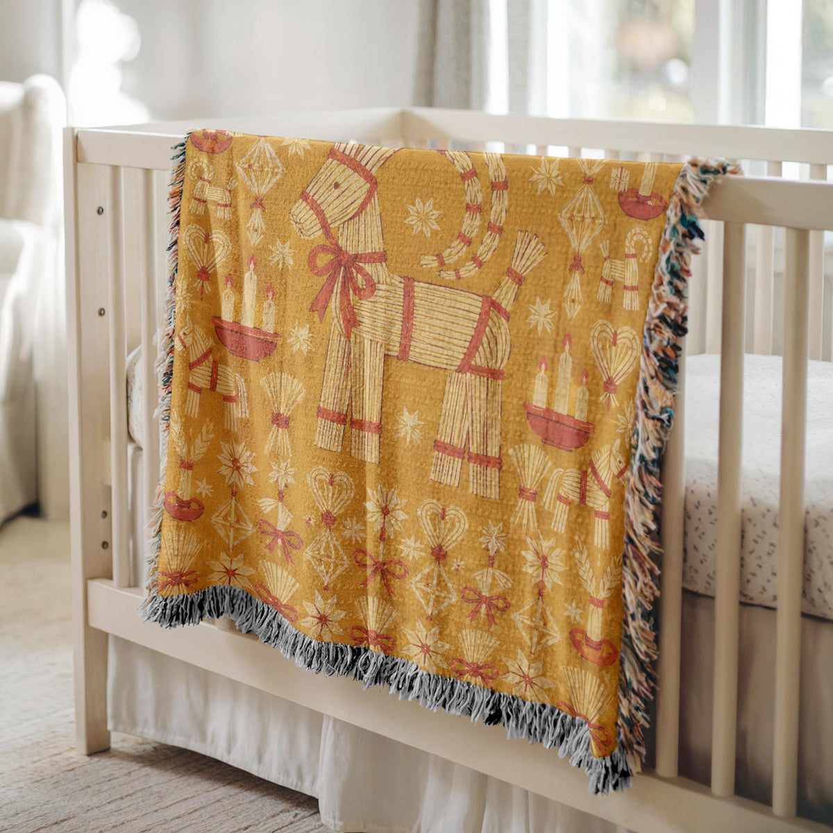 Yule Goat Woven Blanket