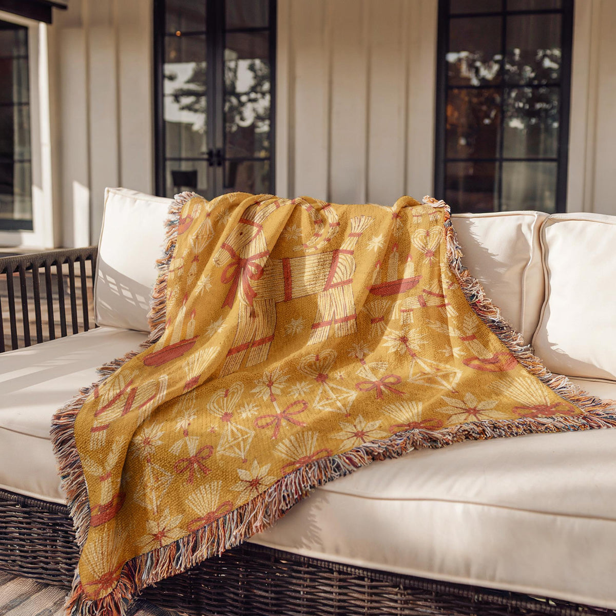 Yule Goat Woven Blanket