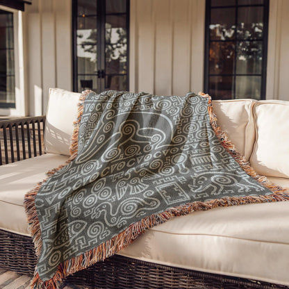 Petroglyph Woven Blanket