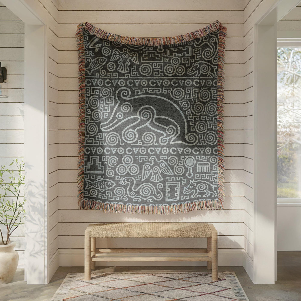 Petroglyph Woven Blanket