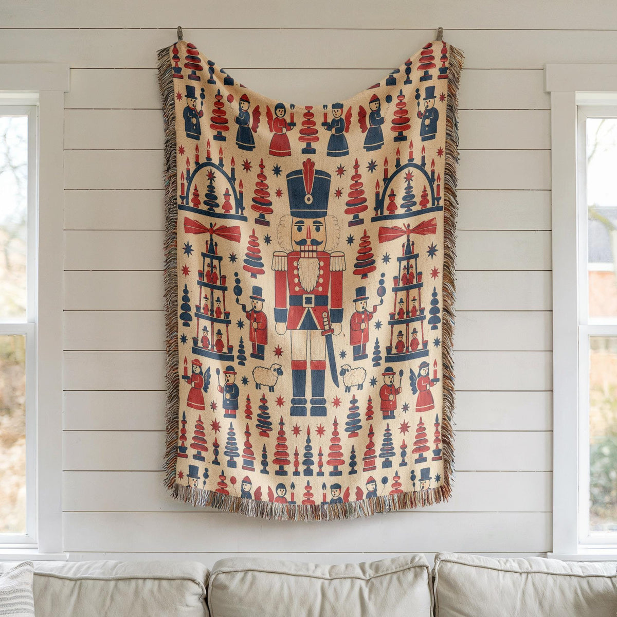 Nutcracker Woven Blanket