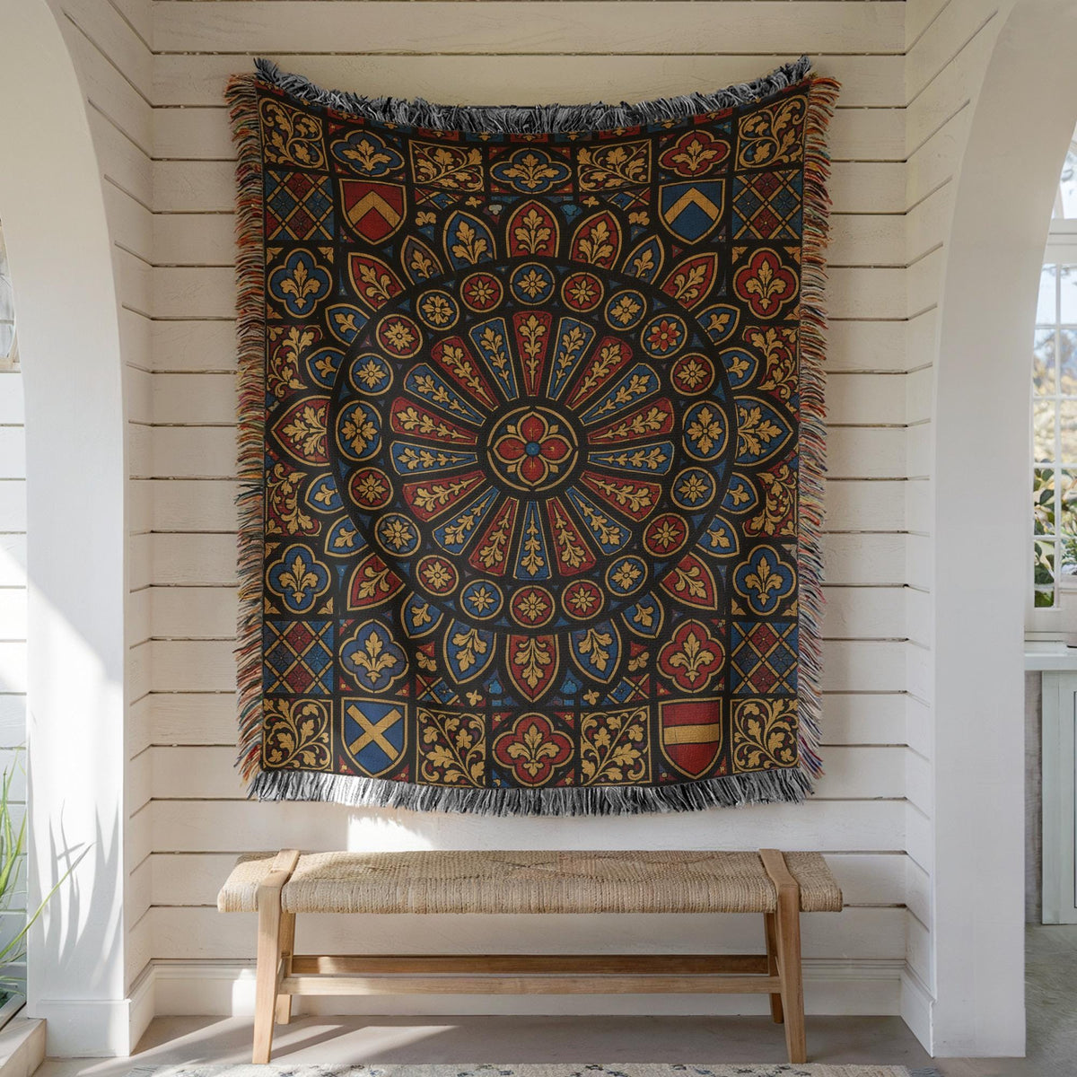 Stained Glass Woven Blanket