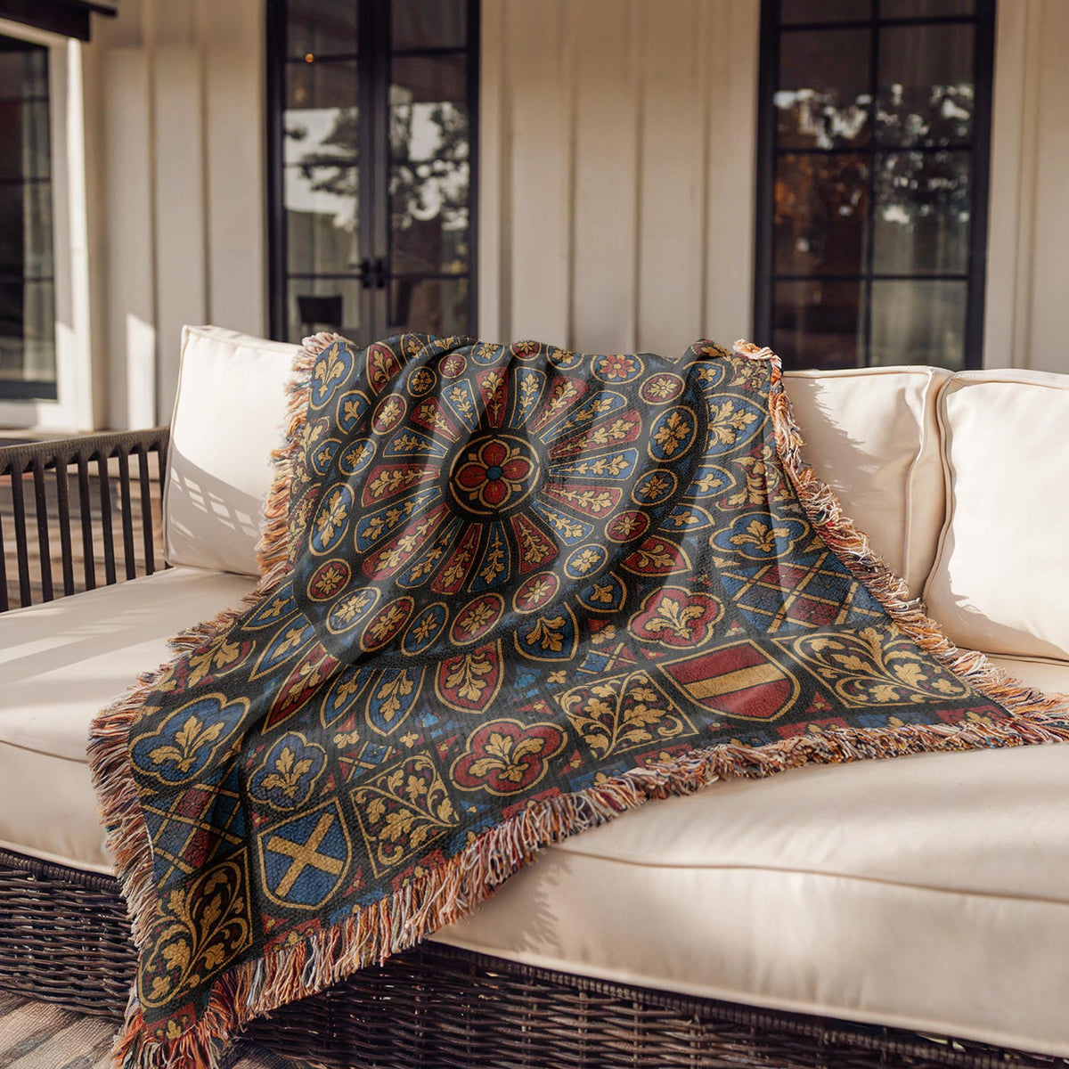 Stained Glass Woven Blanket