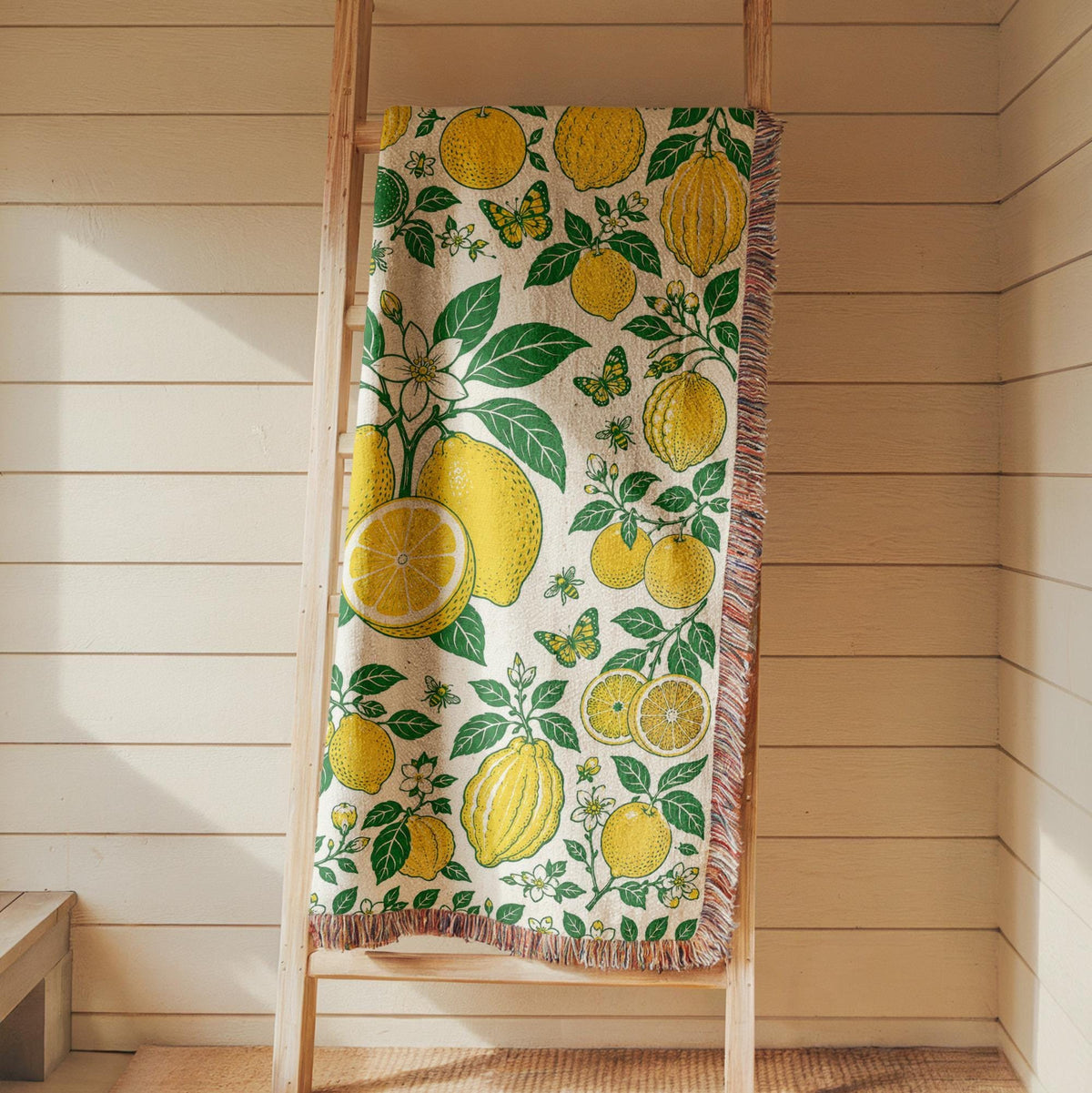 Lemon Woven Blanket