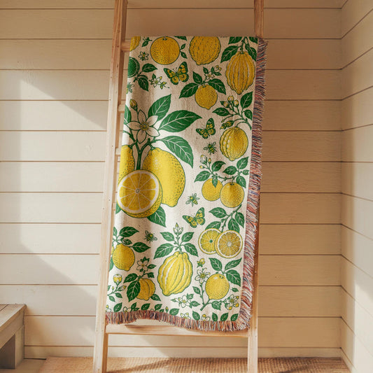 Lemon Woven Blanket