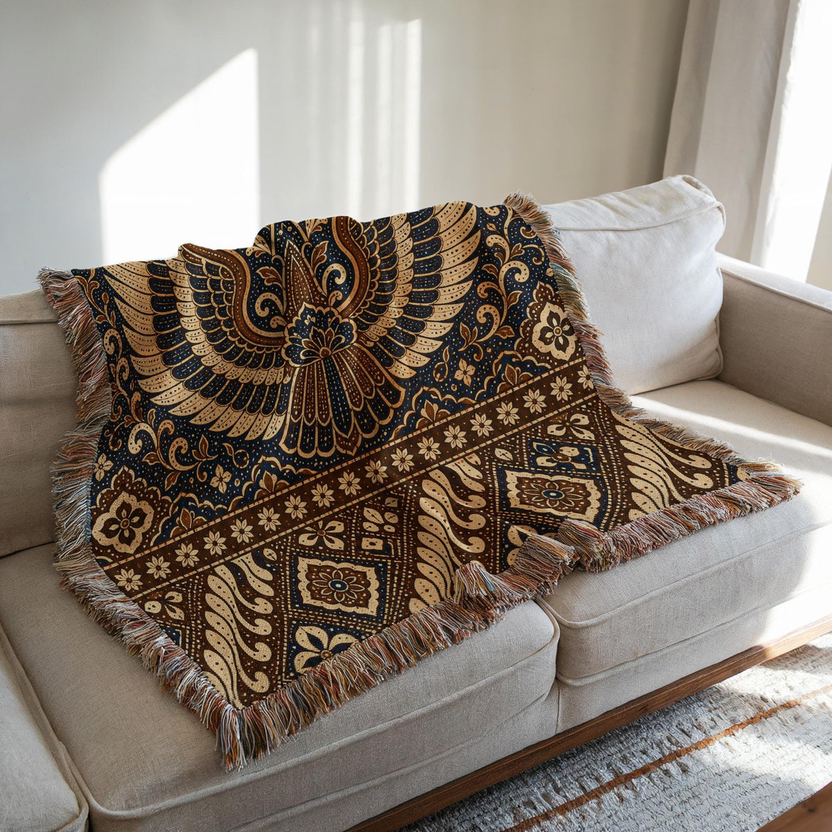 Batik Garuda Wing Woven Blanket