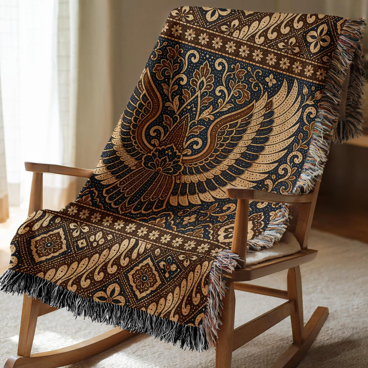 Batik Garuda Wing Woven Blanket