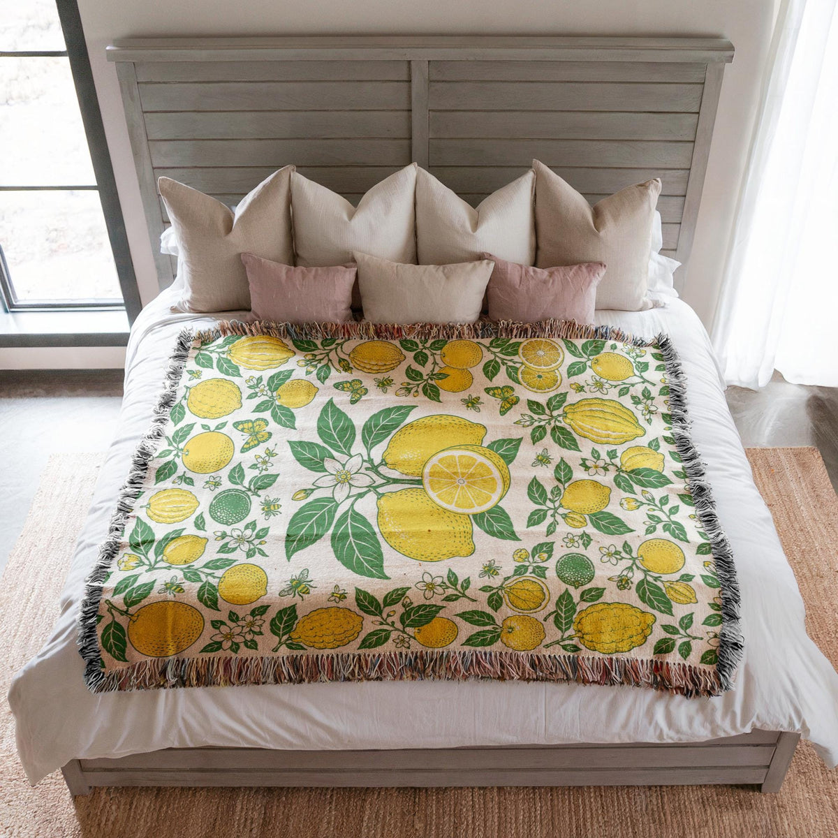 Lemon Woven Blanket