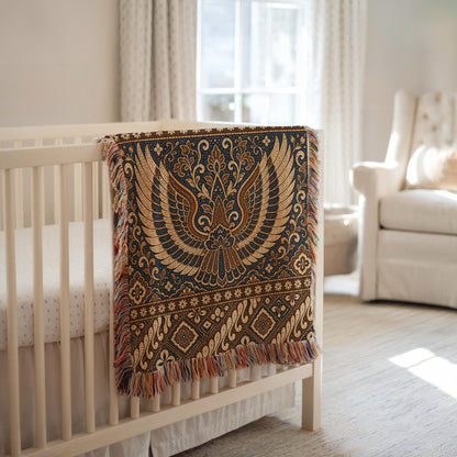 Batik Garuda Wing Woven Blanket