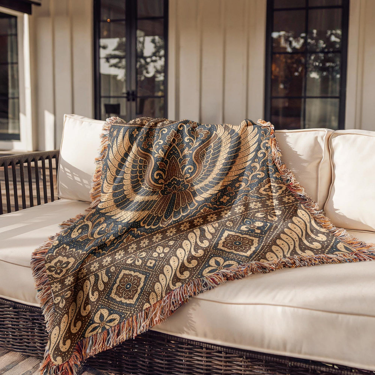Batik Garuda Wing Woven Blanket