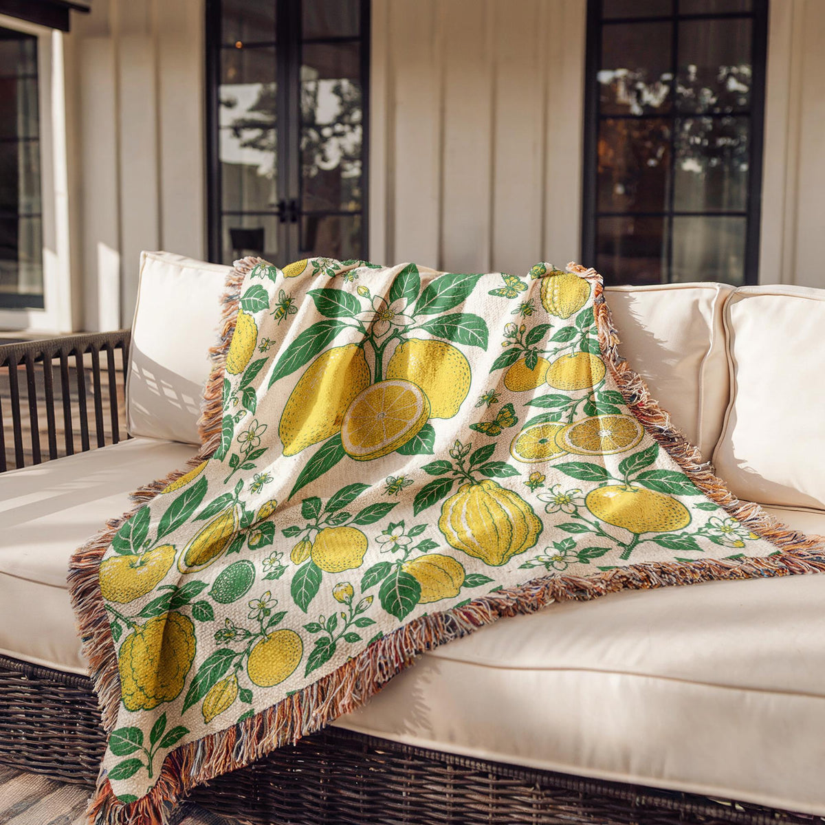 Lemon Woven Blanket