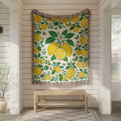 Lemon Woven Blanket