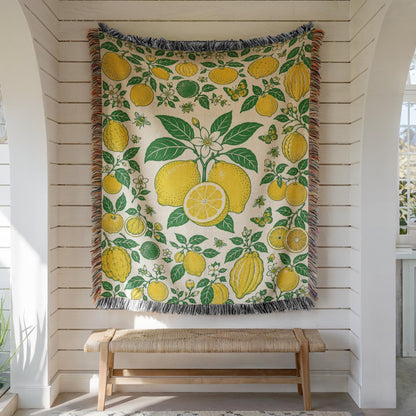 Lemon Woven Blanket