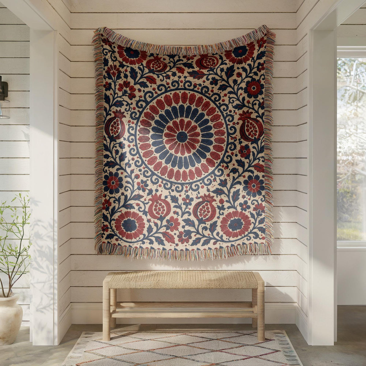 Suzani Woven Blanket
