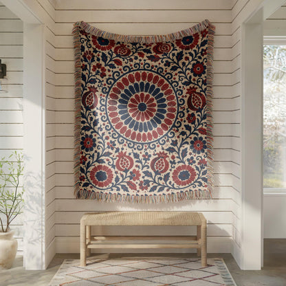 Suzani Woven Blanket