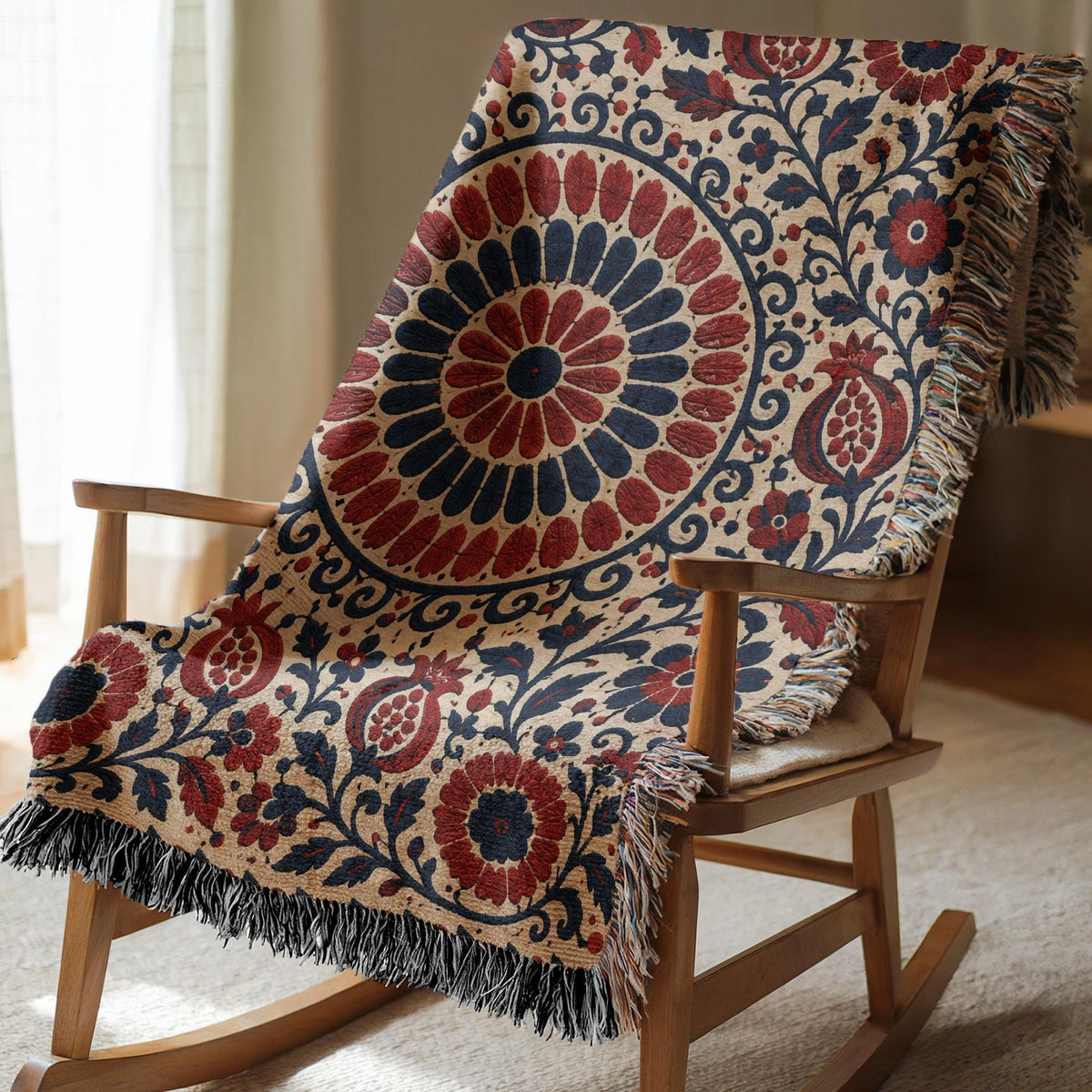 Suzani Woven Blanket
