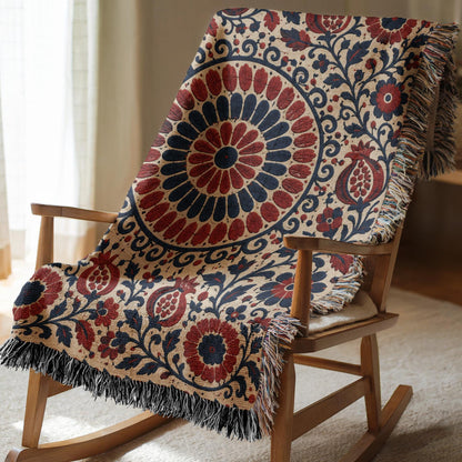 Suzani Woven Blanket
