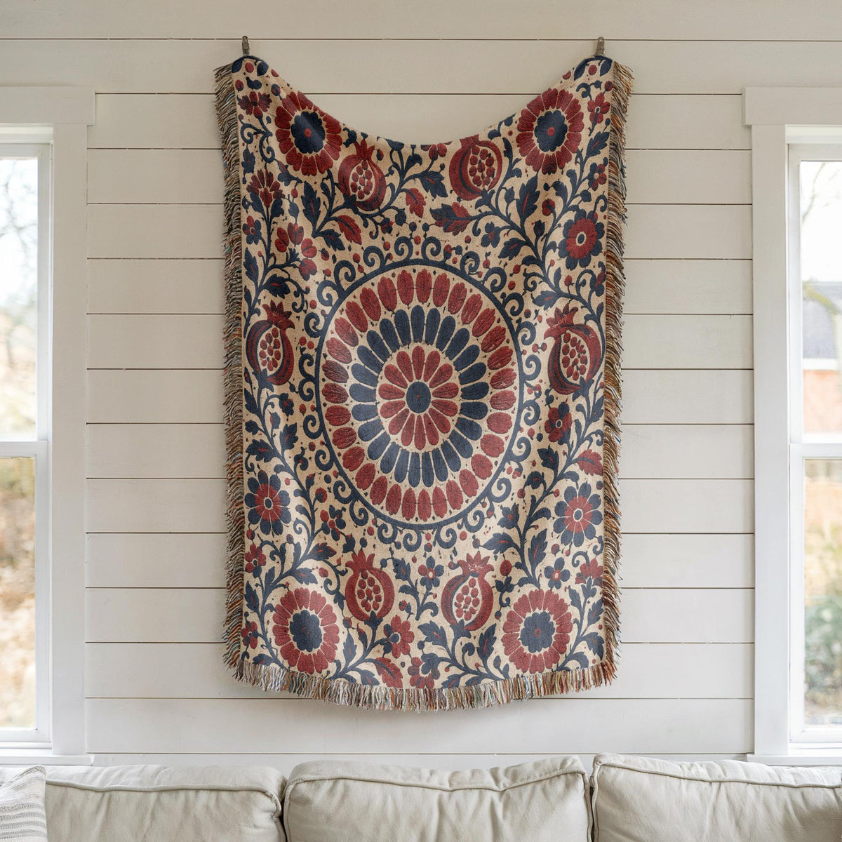Suzani Woven Blanket