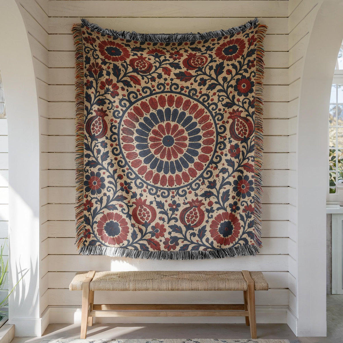 Suzani Woven Blanket