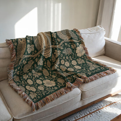 Owl Woven Blanket