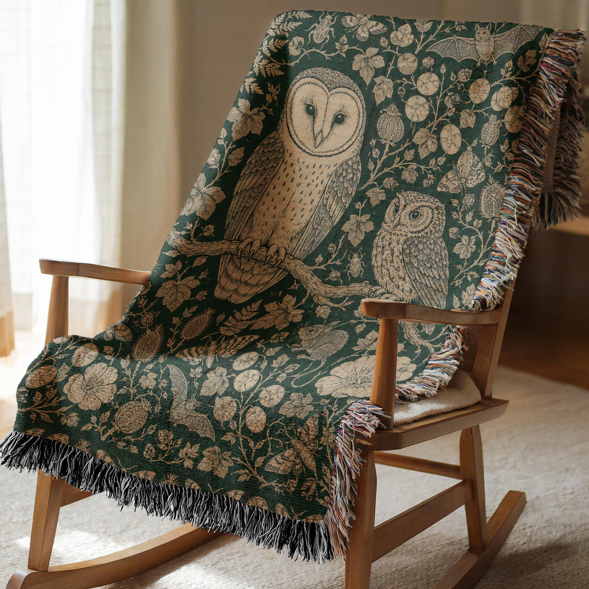 Owl Woven Blanket