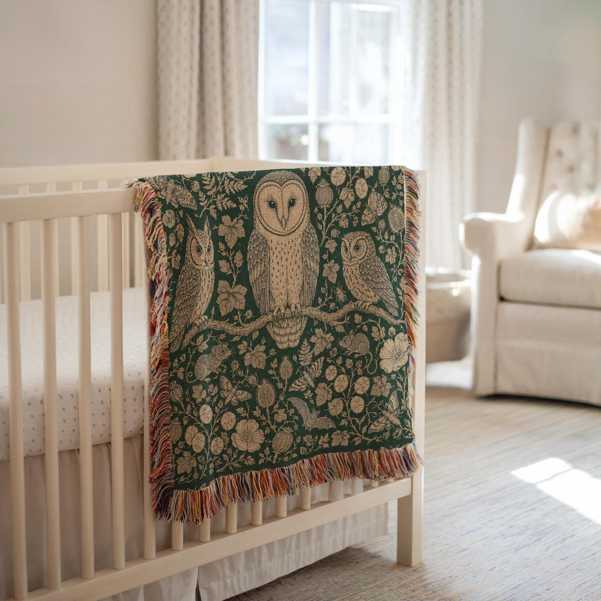 Owl Woven Blanket