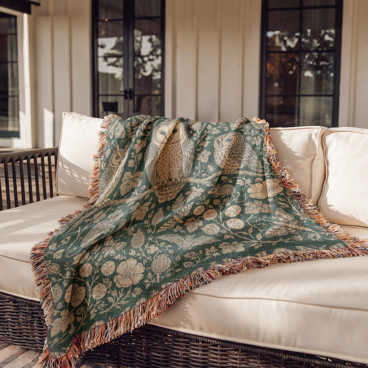 Owl Woven Blanket