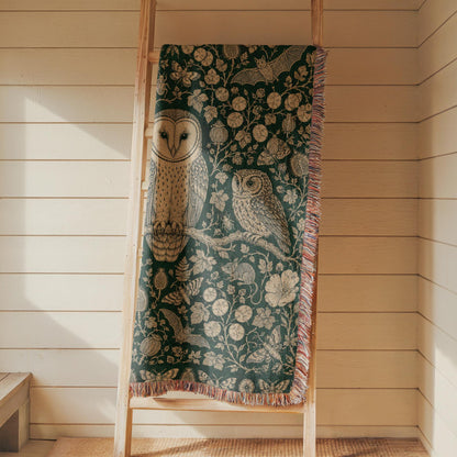 Owl Woven Blanket