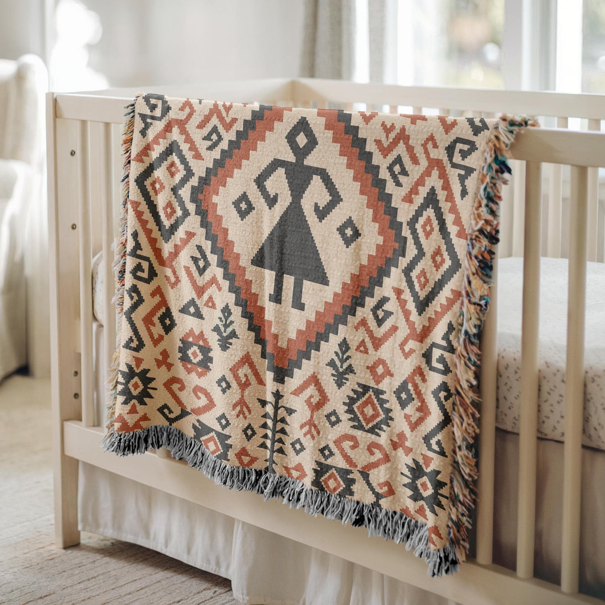 Turkish Kilim Woven Blanket