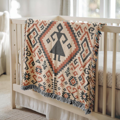 Turkish Kilim Woven Blanket